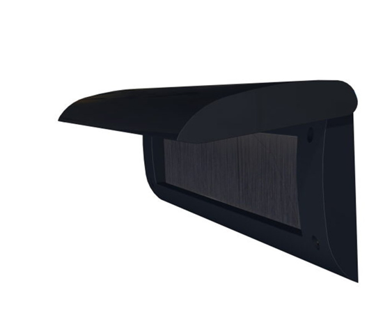 Afbeeldingen van RIZZ DOOR-LINE DECO ZWART BRIEVENBUSKLEP