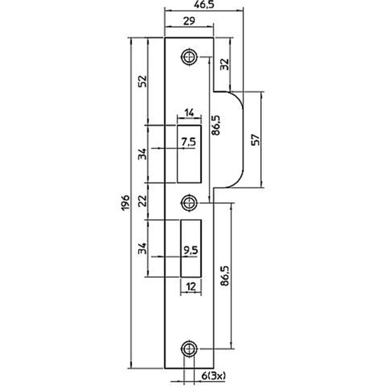 Afbeeldingen van NEMEF SLUITPLAAT SERIE 4119 17/T DR2+4