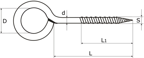 Afbeeldingen van 388-09024E / ZWARE SCHROEFOOG GELAST 090X24 VZ.