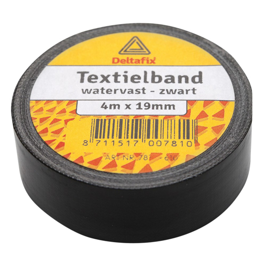Afbeeldingen van DUCTTAPE ZELFKLEVEND TEXTIELBAND HQ+ GRIJS 4 M X 19 MM
