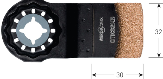 Afbeeldingen van OTK 32K5 STARLOCK INVALZAAGBLAD HM-RIFF 32X30