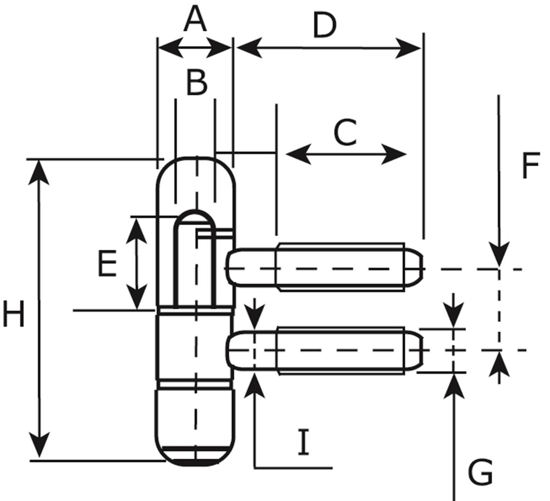 Afbeeldingen van HPLM C11029NI / MEUBEL INBOORPAUMELLE 11X29MM SMAL VERNIKKEL