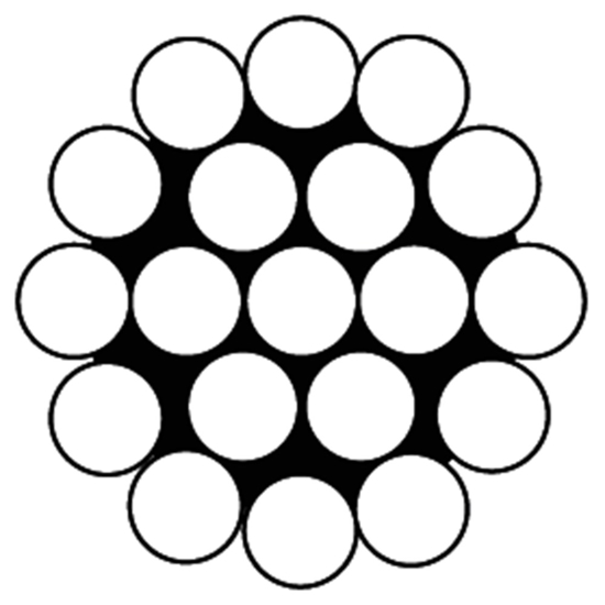 Afbeeldingen van 119-012R100/ STAALK. 1X19 1,25MM ROL 100 MTR. VZ.