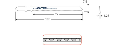Afbeeldingen van DECOUPEERZAAGBLAD DC130 / T101AIF