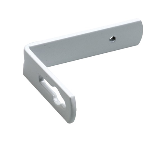 Afbeeldingen van HCO AFSTANDSTEUN MET 1 TAPGAT IJZER WIT GELAKT 10CM