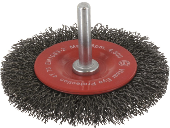 Afbeeldingen van STIFTBORSTEL, GEGOLFD STAALDRAAD, ø100X12X0,30