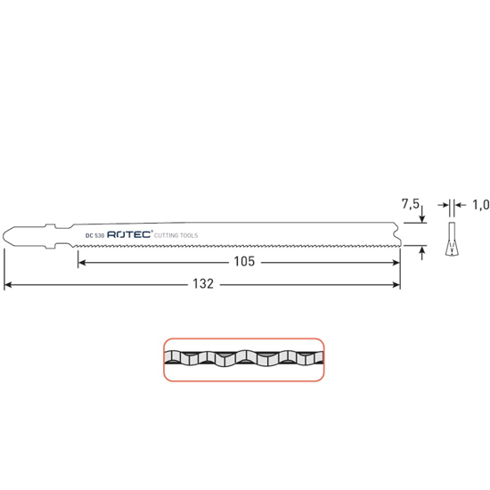 Afbeeldingen van DECOUPEERZAAGBLAD DC530 / T321AF