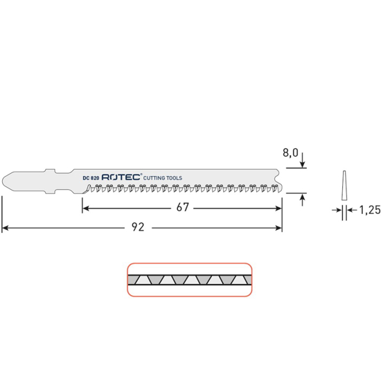 Afbeeldingen van DECOUPEERZAAGBLAD DC820 / T102BF