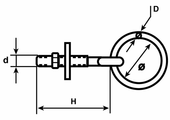 Afbeeldingen van 595-12120E / AANLEGRING M12X120 M.MOER VZ.