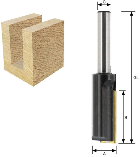Afbeeldingen van WISSELMES GROEFFREES HM 10X20MM KOLF 8MM