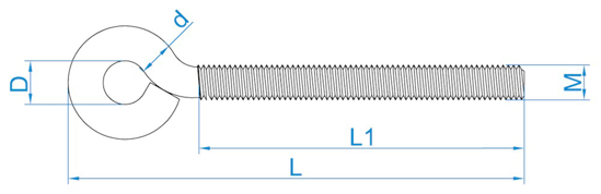 Afbeeldingen van DRAADSPANNERS MET MOER M10X225 IJZER GEGALVANISEERD