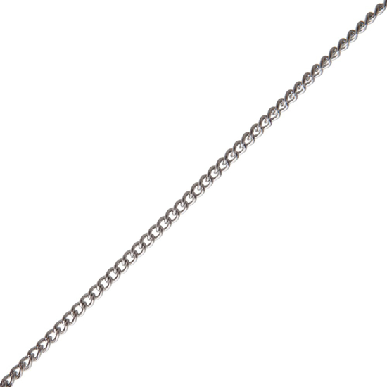 Afbeeldingen van SCHAKELKETTING GEDRAAID VERNIKKELD 4.6 X 1.1 MM