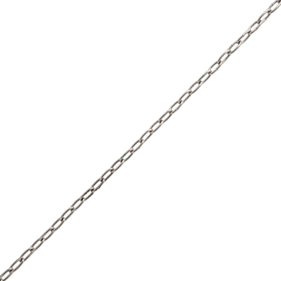 Afbeeldingen van KLOKKETTING VERNIKKELD 6.4 X 1.1 MM