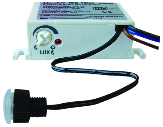 Afbeeldingen van INBOUW SCHEMERSCHAKELAAR 4,2A LUX INSTELBAAR 1000W5-300LUX (1ST)