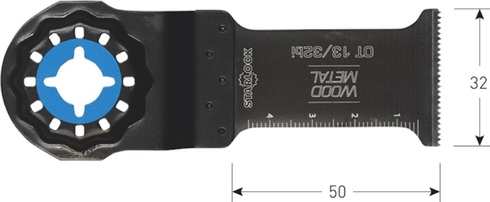 Afbeeldingen van OT 13/32BI STARLOCK INVALZAAGBLAD METAAL 32X50