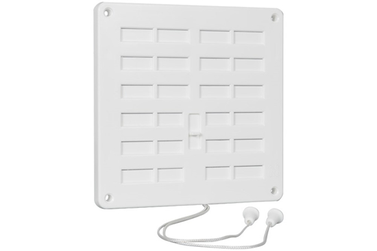 Afbeeldingen van AFSLUITBAAR VENT.ROOSTER 160X160MM WIT