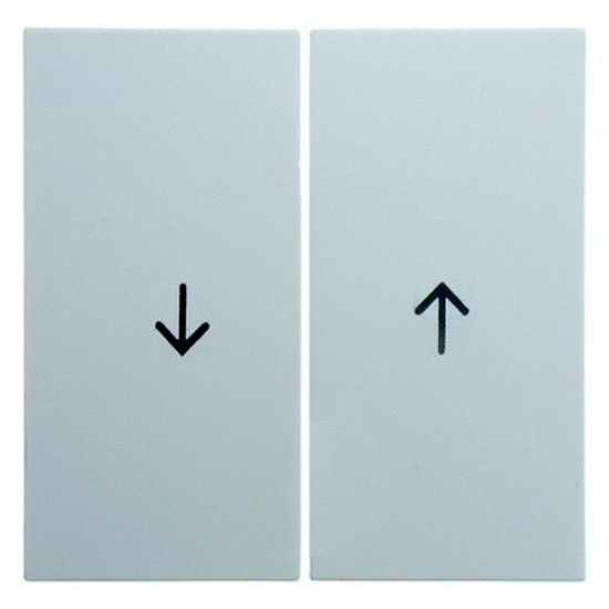 Afbeeldingen van JALOEZIE / ROLLUIK WIP + PIJLSYMBOOL WIT/WIT