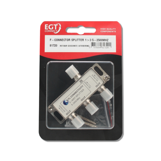 Afbeeldingen van F-CONNECTOR SPLITTER 1>3 5-2500MHZ