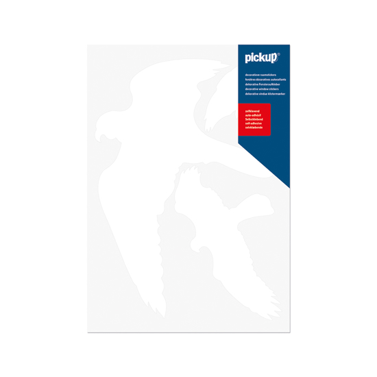 Afbeeldingen van VOGELS WIT A4- 3 STUKS