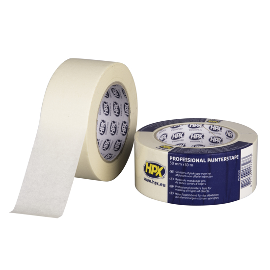 Afbeeldingen van HPX MASKING TAPE 60°C - CREMEWIT 50MM X 50M