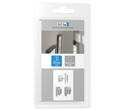 Afbeeldingen van ARTITEQ HBI MONTAGESET ALU 6XCLIP/SCHROEF/PLUG - 2XEINDKAP - 1XHOEKVER