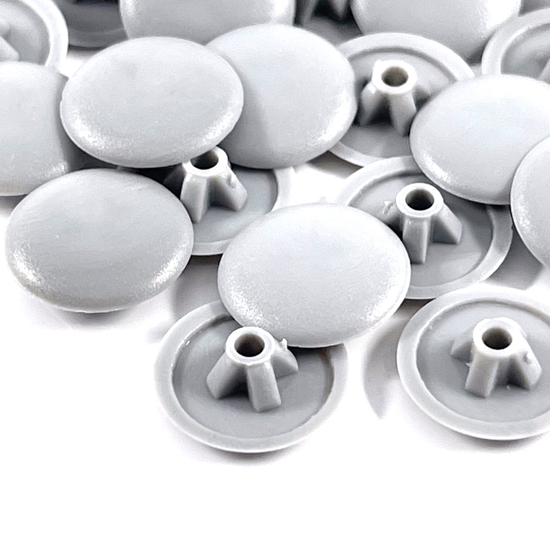 Afbeeldingen van HOMEFIX AFDEKKAPJE VOOR PZ. 13MM GRIJS - 20 ST. IN BLISTER