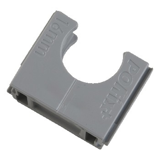 Afbeeldingen van POLFIX KLEMBLOK 19MM GRIJS RAL7037