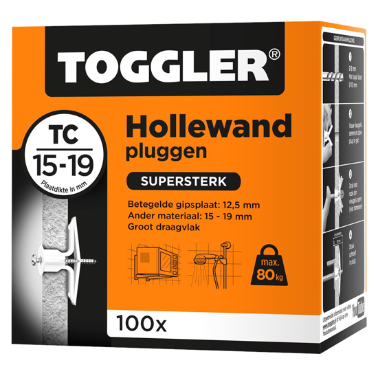 Afbeeldingen van HOLLEWAND PLUG TC ORANJE (DOOS 100 PLUG)