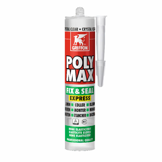 Afbeeldingen van GRIFFON POLY MAX® FIX&SEAL EXPR.CRYSTAL CLEAR 300G