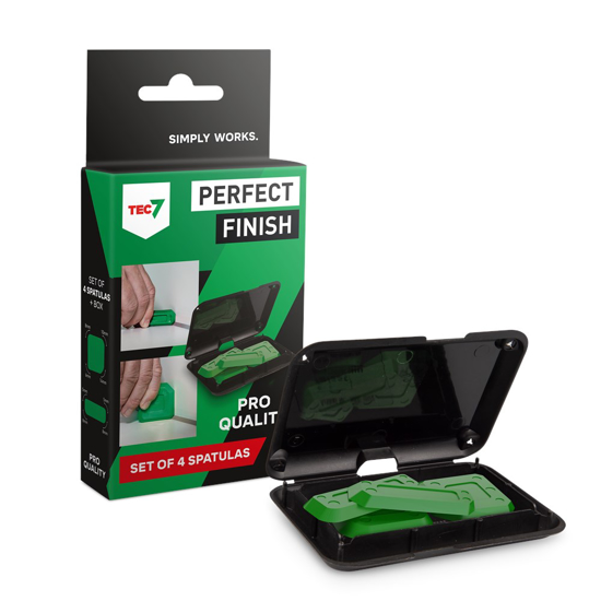 Afbeeldingen van PERFECT FINISH AFSTRIJK SPATELSET 4DLG