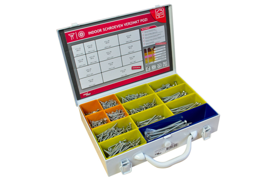 Afbeeldingen van DYNAPLUS ASS.KOFFER INDOOR VERZINKT TX