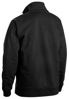 Afbeeldingen van SWEATSHIRT BI-COLOUR MET HALVE RITS ZWART/GRIJS M 335311589994M