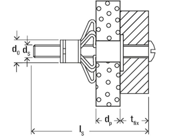 Afbeeldingen van HOLLEWANDPLUG HM 6X52 S MET SCHROEF