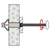 Afbeeldingen van HOLLEWANDPLUG HM 6X52 S MET SCHROEF