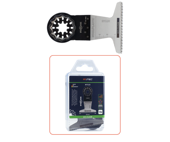 Afbeeldingen van MTC65 HCS HOUT/PLASTIC STARLOCK INVALZAAGBLAD 65X50 [10]