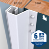 Afbeeldingen van SECUSTRIP PLUS BUITENDR 0-6MM 2300MM WIT