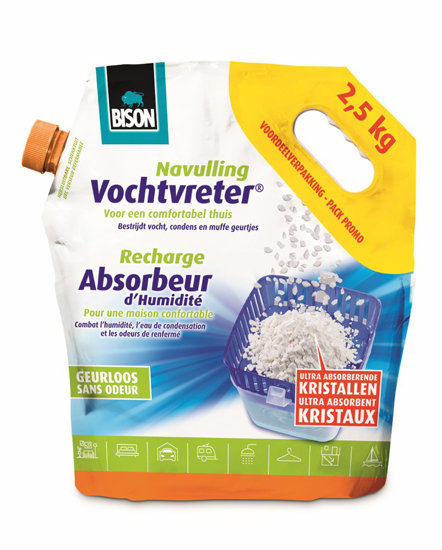 Afbeeldingen van BISON VOCHTVRETER LOSSE KRISTALLEN NEUTRAAL 2,5 KG