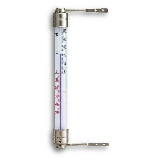 Afbeeldingen van TFA RAAMTHERMOMETER ANALOOG - METALEN HOUDER - DRAAIBAAR - BLISTER (STUK(S))