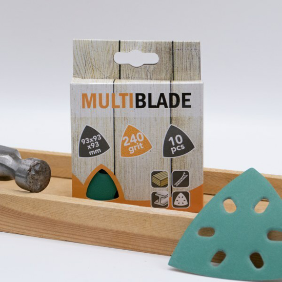 Afbeeldingen van MB94 SCHUURPAPIER 93X93X93 KORREL 60 (10 VELLEN)