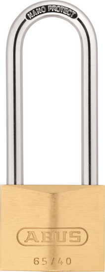 Afbeeldingen van 65/40HB63 KA-406 - HANGSLOT MESSING