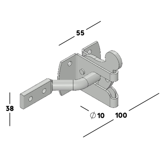 Afbeeldingen van HEKSLUITING INCLUSIEF PEN EV