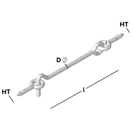 Afbeeldingen van WINDHAAK HT/OOG HT 200 Ø5,8 304