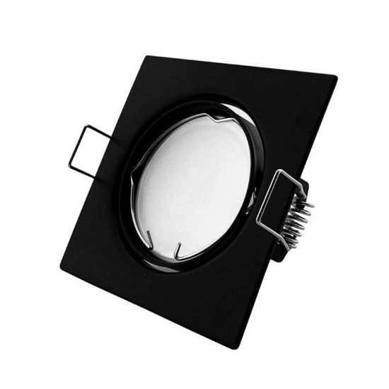 Afbeeldingen van INBOUWSPOT VKANT 51MM KANTEL ZWART