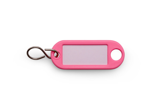 Afbeeldingen van SLEUTELLABEL ROZE MET OOG 1000RZ (100ST)