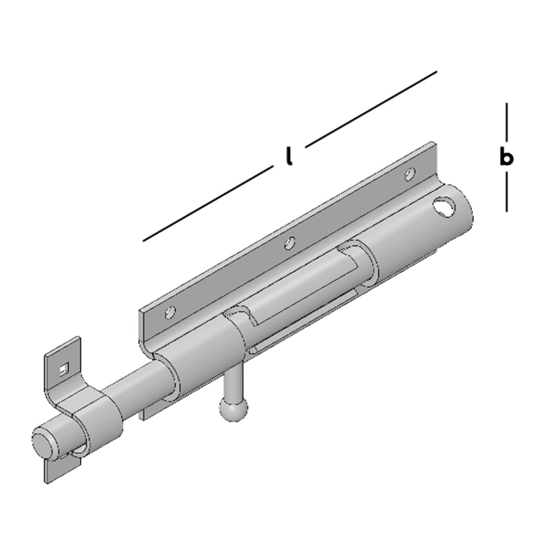Afbeeldingen van UNIVERSEELGRENDEL ZWAAR 175X52 EV
