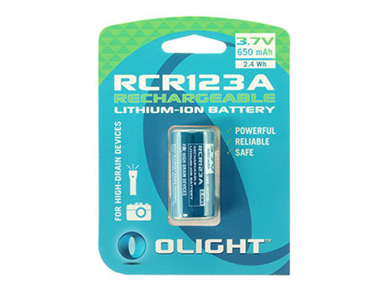 Afbeeldingen van OLIGHT RCR123A BATTERY 3.7V 650MAH RECHARGEABLE