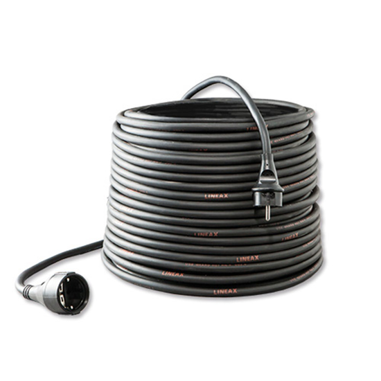 Afbeeldingen van VERLENGKABEL 25 M H07RN-F 3G1,5 RANDAARDE RECHT AANGEGOTEN