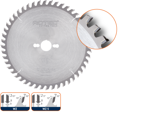 Afbeeldingen van HM SCHULP- EN AFKORTZAAGBLAD, ø300X3,2X30, Z=60, WZ