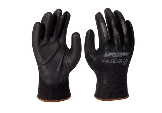 Afbeeldingen van HANDSCHOEN PU ZWART 3 PAAR MAAT 10 4TECX