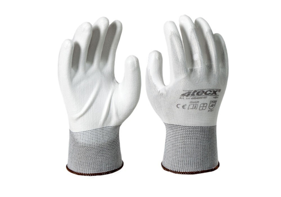 Afbeeldingen van HANDSCHOEN PU WIT 3 PAAR MAAT 10 4TECX